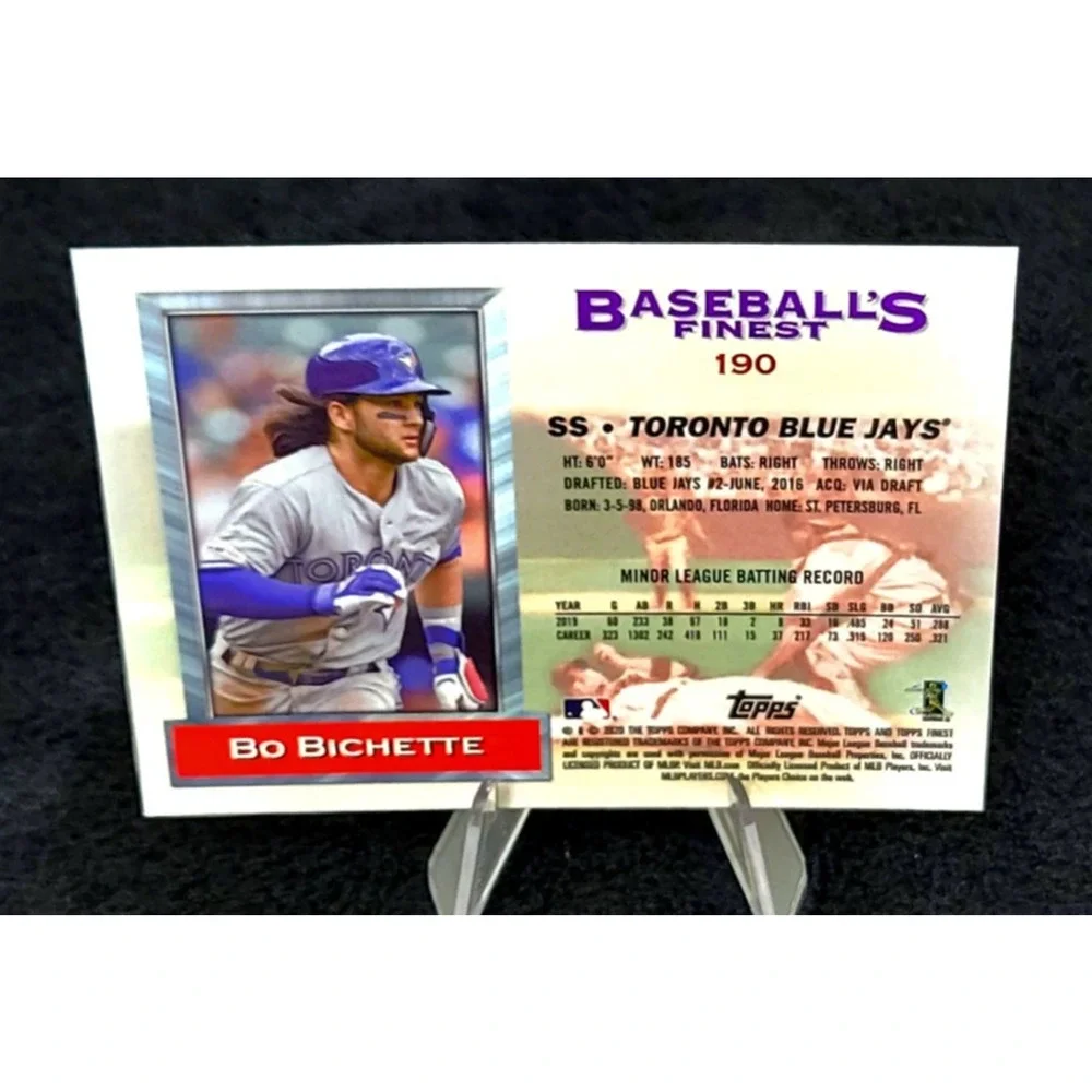 Bo Bichette Topps Finest RC and Inserts Toronto Blue Jays